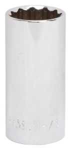 DEEP SOCKET 1-1/16IN 1/2DR 12P