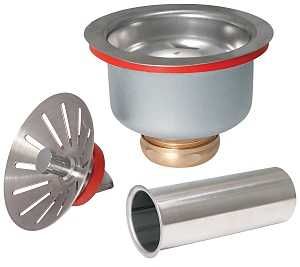 STRAINER SINK 316 SS 1-1/2X4IN