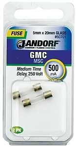 60701 FUSE GMC 500MA MED D