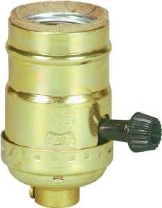 BP917ABD MTL TURNKNOB LAMPHLDR