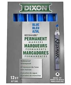 87180 PERMANENT MARKER BLU 6IN