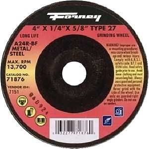 71876 WHEEL GRIND TYP27 MTL4IN