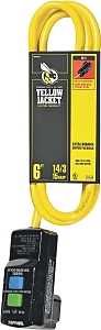 2879 YEL CORD W/GFCI 14/3X6FT