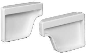 M0611HP TRAD GUT ENDCAP SET WH