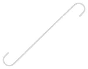 GB013 12IN EXTNDR HOOK WHT S