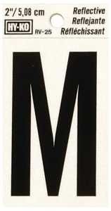 RV-25/M REFL LETTER M 2IN