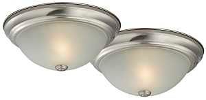 FIXTURE CEIL 2LT 13IN FLUSH BN