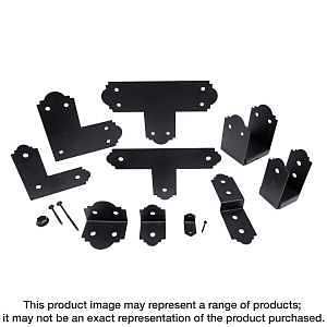 APA4 90DEG ANGLE BLK 3-1/4X3IN
