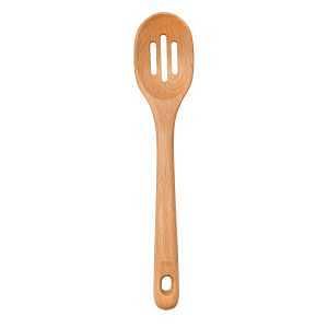 WOODEN SLOTTED SPOON 12X3X1IN