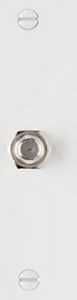 COAX WALL PLATE F-TYPE 1G WHT