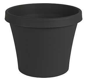 TR0800 PLANTER TERRA BLACK 8IN