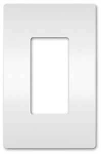 SCRWLS WALL PLATE 1G 1DECO WHT