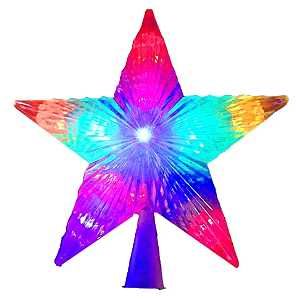 STAR TREE TOP LED MULTI 9IN