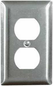 WALL PLATE 1GANG DUPLEX 302SS