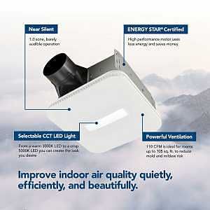 AER110CCTK EXH FN W/LED 110CFM