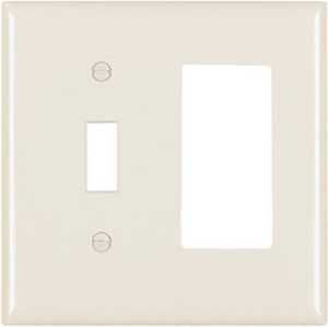 WALL PLATE 2G 1TOGG & 1DECO LA