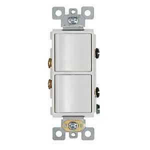 P2RW ROCKER SWITCH 2-FUNC WHT