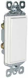 DECO SWITCH WHITE 1P 15A 120V