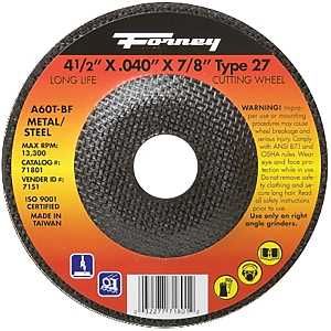 71801 WHEEL CUTOFF TYP27 4.5IN
