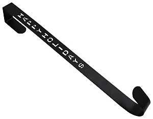 12459 HANGER WREATH MATTE BLK