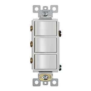 P3RW ROCKER SWITCH 3-FUNC WHT