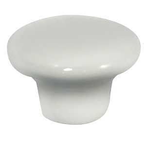 02942 CAB KNOB PORCELAIN WHITE