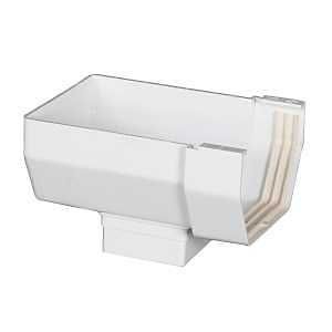 T0509 GUTTER OUTLET WHT 5X9IN