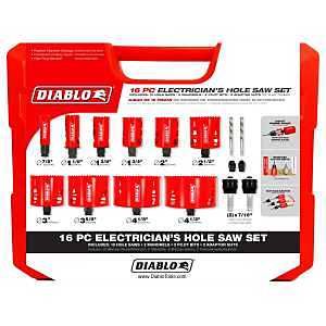 DHS16SEL HOLE SAW SET BM 16PC