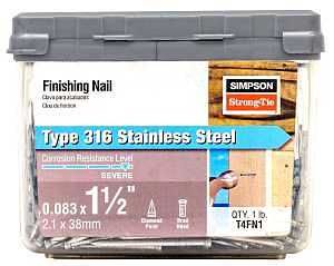 T4FN1 FNSH NAIL 14GA 4DX1-1/2