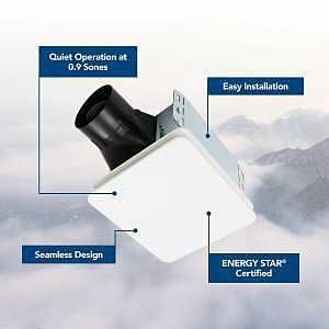 BE8 EXHAUST FAN 80CFM 1.5SONES