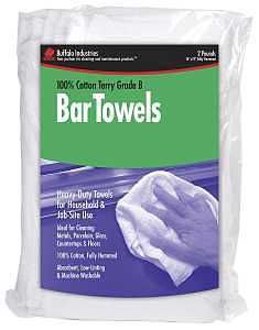 12051 BAR TOWEL GRD B WHT 2LB