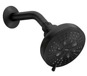 200W0BL SHOWER HEAD MATBLK 5IN