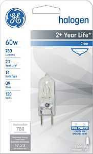 16756 BULB HALOGN T4 G9 CLR60W