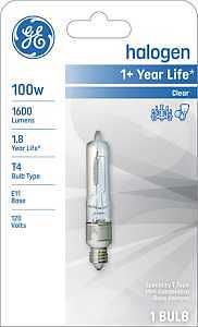 19383 BULB HAL T4 E11 CLR 100W