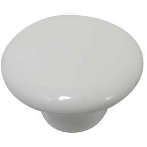 01742 CAB KNOB PORCELAIN WHITE