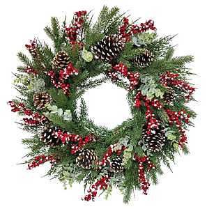 312-4461-W24 SNWY CLSC WREATH