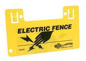G602404 SIGN WARNING ELEC FNCE