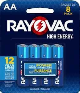 815-8T ALKALINE BATT AA 1.5V