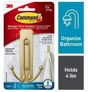 BATH36-BR-ES BTH HOOK DBL SB L