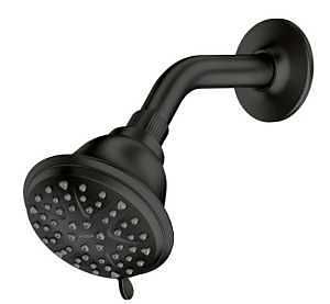 218W0BL SHOWER HEAD MATBLK 4IN