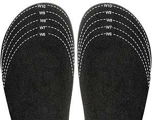 330BK INSOLE HALF-SIZER BLACK