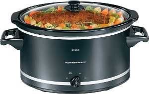 33182 8 QT SLOW COOKER BLK/SIL
