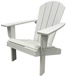 HKWS629A-W CHAIR ADIRONDACK WH
