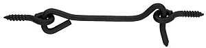 N166-005 HOOK &amp; EYE BLACK4IN