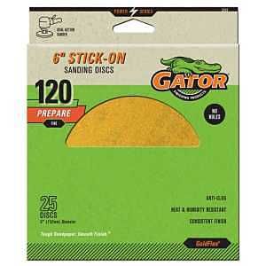 3243 GLD STICKON DISC 120# 6IN