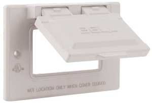 5101-6 WHT GFCI OUTLET COVER1G