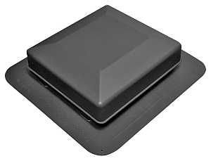 6050BL SQUARE TOP RF VENT BLK