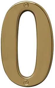 BR-51PB/0 NUMBER 0 5IN P BRASS
