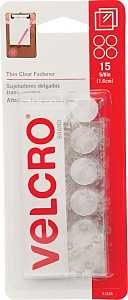 91328 VELCRO CLEAR COIN 5/8"
