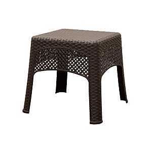 258359 WOVEN SD TABLE ERT BRN